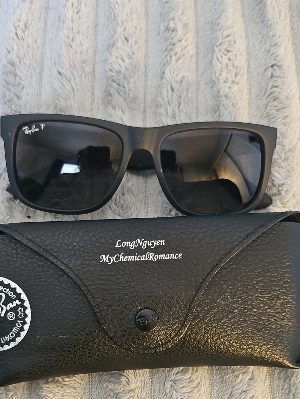 Ray-Ban Justin Classic (Model RB4165). MY CHEMICAL ROMANCE CUSTOM!